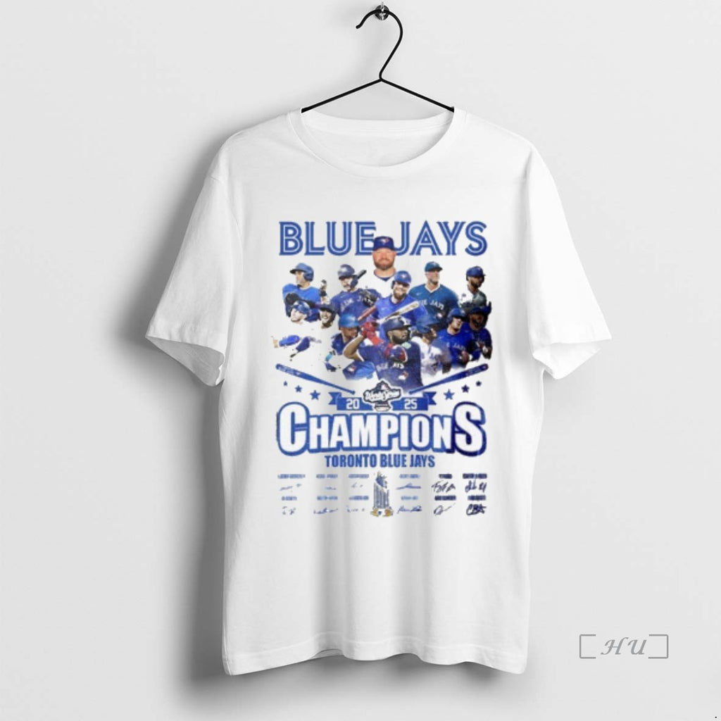 Officials Toronto Blue Jays World Series Champions 2025 Signature Mlb Premium T Shirt Sweater