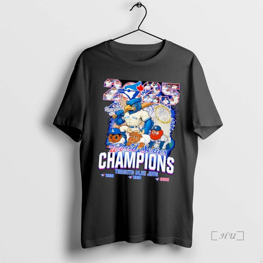 Officials Toronto Blue Jays Baseball 2025 World Series Champions Mascot Premium T Shirt Sweater