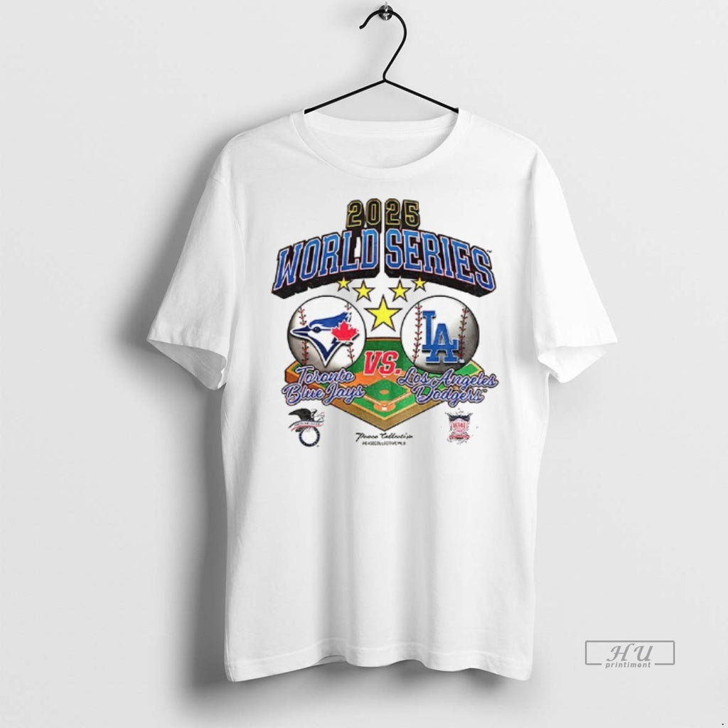 Officials Toronto Blue Jays Vs Los Angeles Dodgers World Series 2025 Mlb Logo Graphic Tee