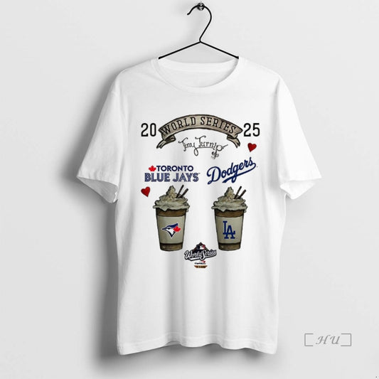 Officials Toronto Blue Jays Vs Los Angeles Dodgers World Series 2025 Fresh Cream Coffee Premium