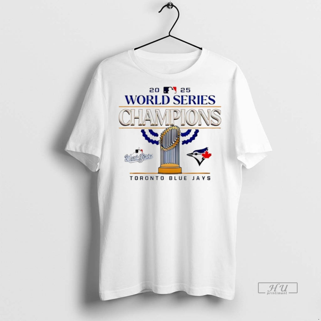 Officials Toronto Jays 2025 World Series Champions Trophy Premium Tee Shirt Sweater