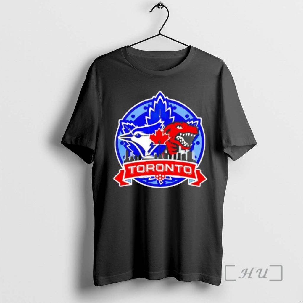 Officials Toronto Raptors And Toronto Blue Jays Hybrid Logo T Shirt Sweater