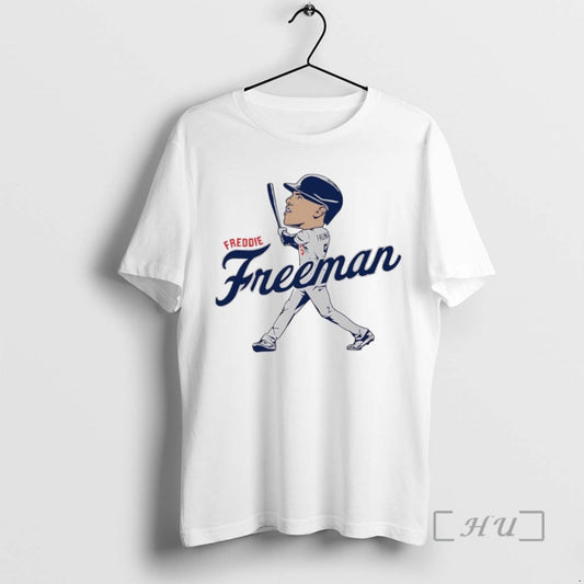 Officials Trending Freddie Freeman Caricature Los Angeles Dodgers Mlb Tee Shirt Sweater