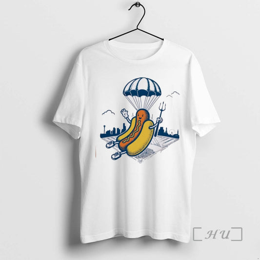 Officials Trending Hot Dogs Skydiving Mariners Mariners Vintage Tee Shirt Sweater
