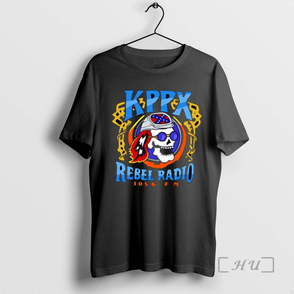 Officials Trending Kppx Rebel Radio Skull Movies Tee Shirt Sweater