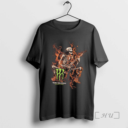 Officials Trending Monster Skeleton Rise Records 2025 Tee Shirt Sweater