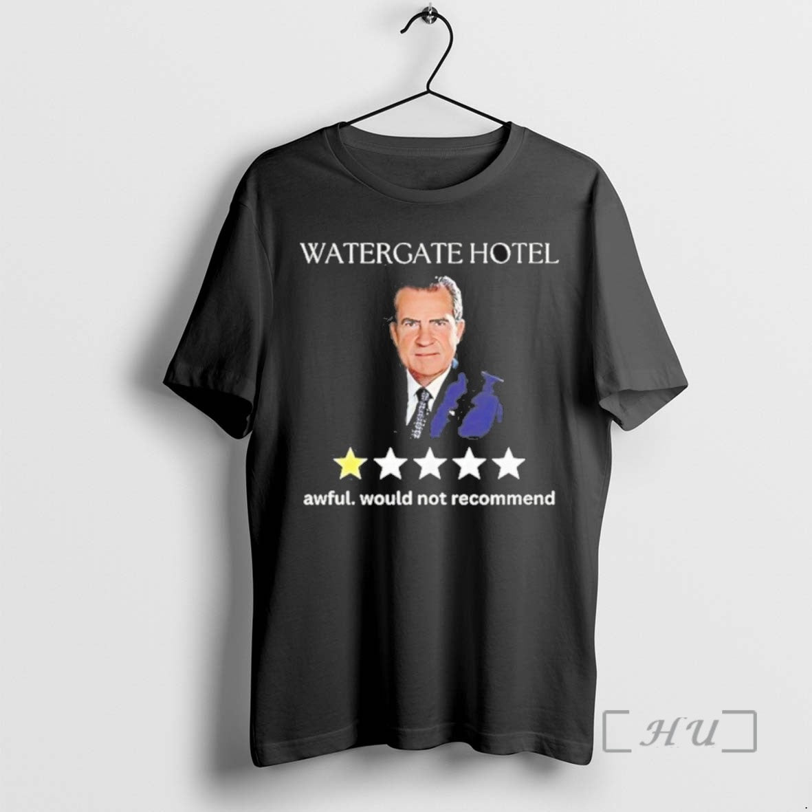 Officials Trending Watergate Richard Nixon One Star Review Graphic Tee Shirt Sweater