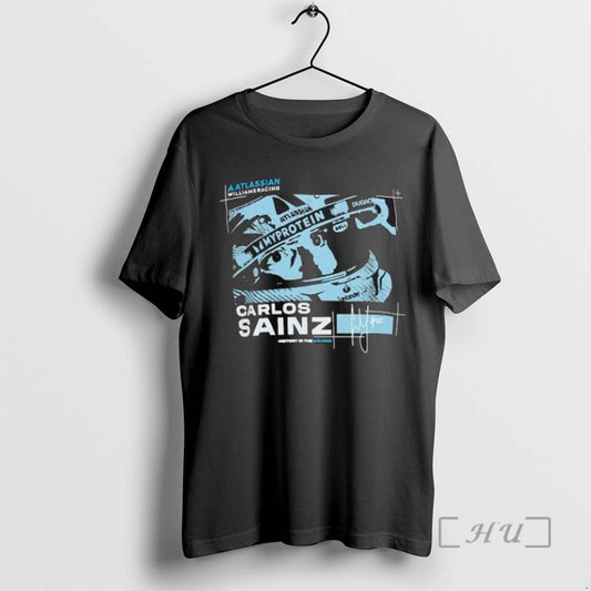 Officials Trending Williams Racing X Reflo Carlos Sainz Atlassian My Protein F1 Tee Shirt Sweater