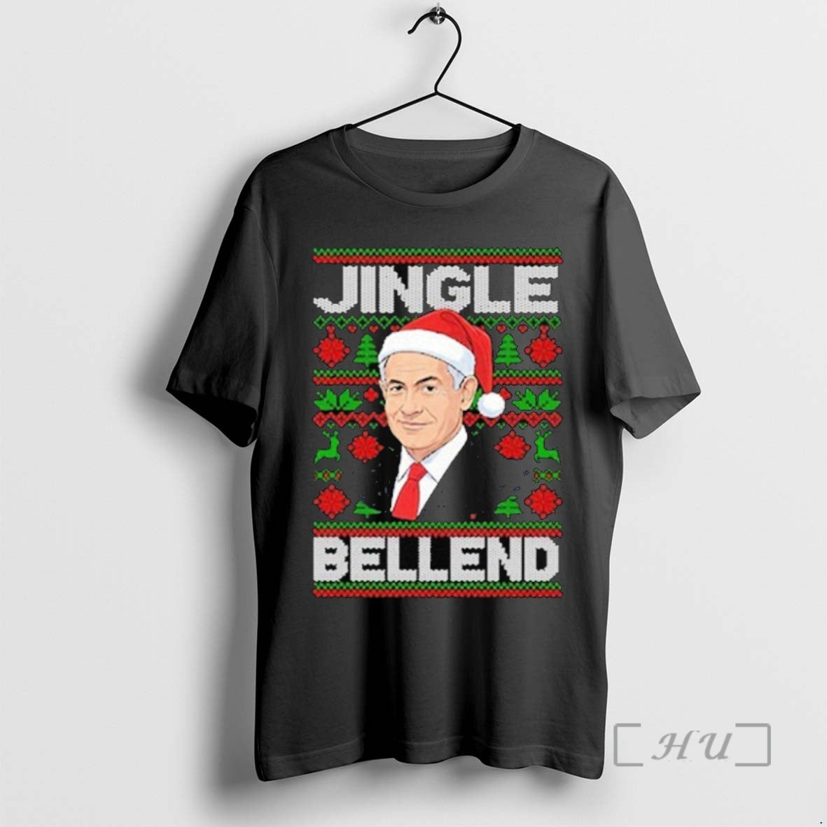 Officials Trending Benjamin Netanyahu Jingle Bell End Christmas Tee Shirt Sweater