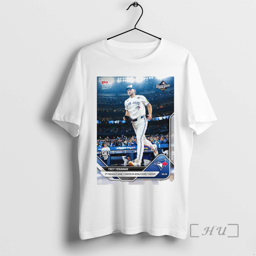 Officials Trey Yesavage Toronto Blue Jays 2025 Mlb Topps 2nd Youngest Game 1 Starter In