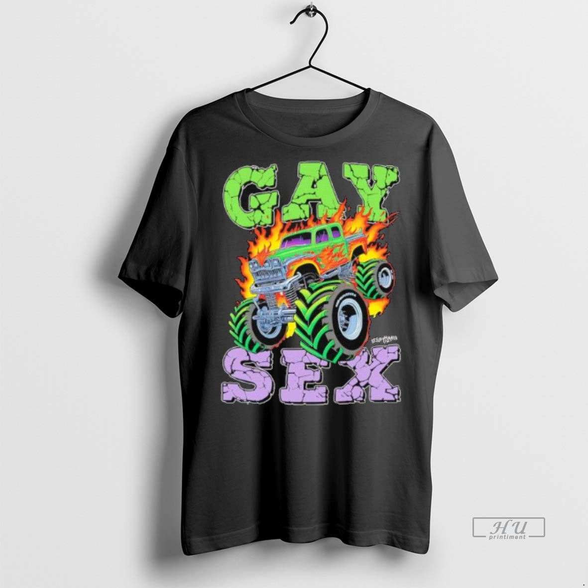 Officials Truck Monster Gay Sex Fire Premium Tee Shirt Sweater