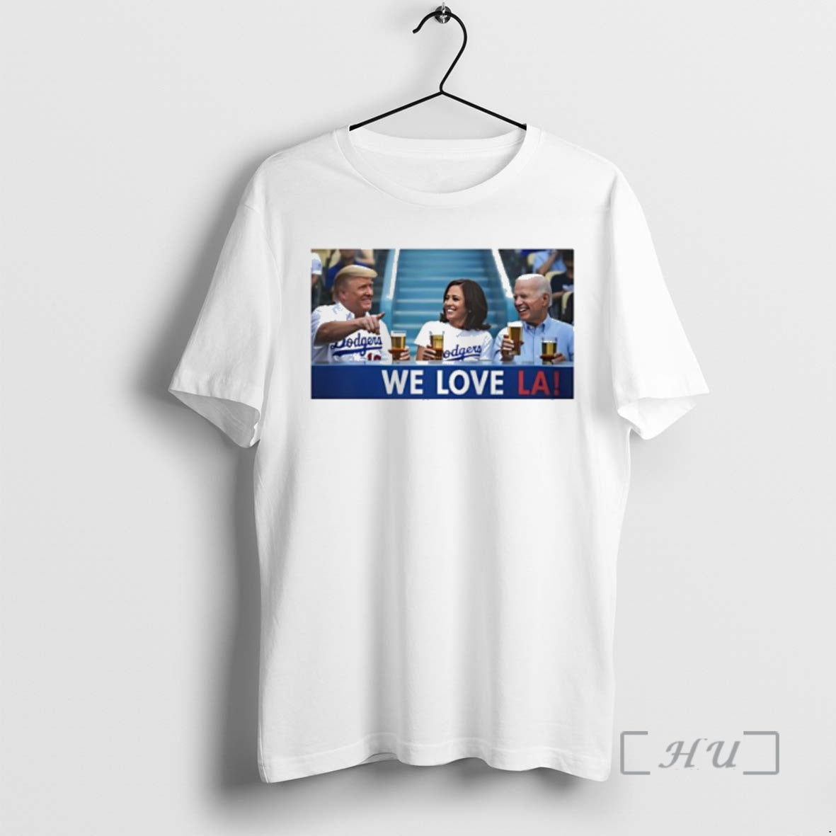 Officials Trump Biden Kamala Love La Dodger Premium T Shirt Sweater