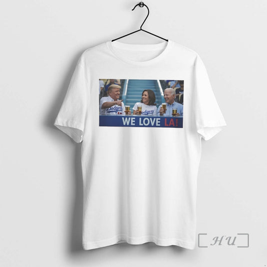 Officials Trump Biden Kamala At Dodger Stadium We Love Los Angeles Dodgers