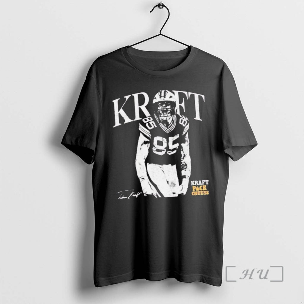 Officials Tucker Kraft Green Bay Packers Pack Cheese Signature T Shirt Sweater