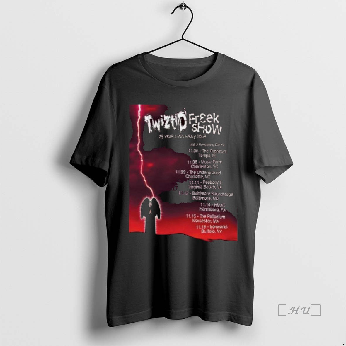 Officials Twiztid Freek Show 25 Year Anniversary Fall Tour 2025 Long Sleve Premium T Shirts