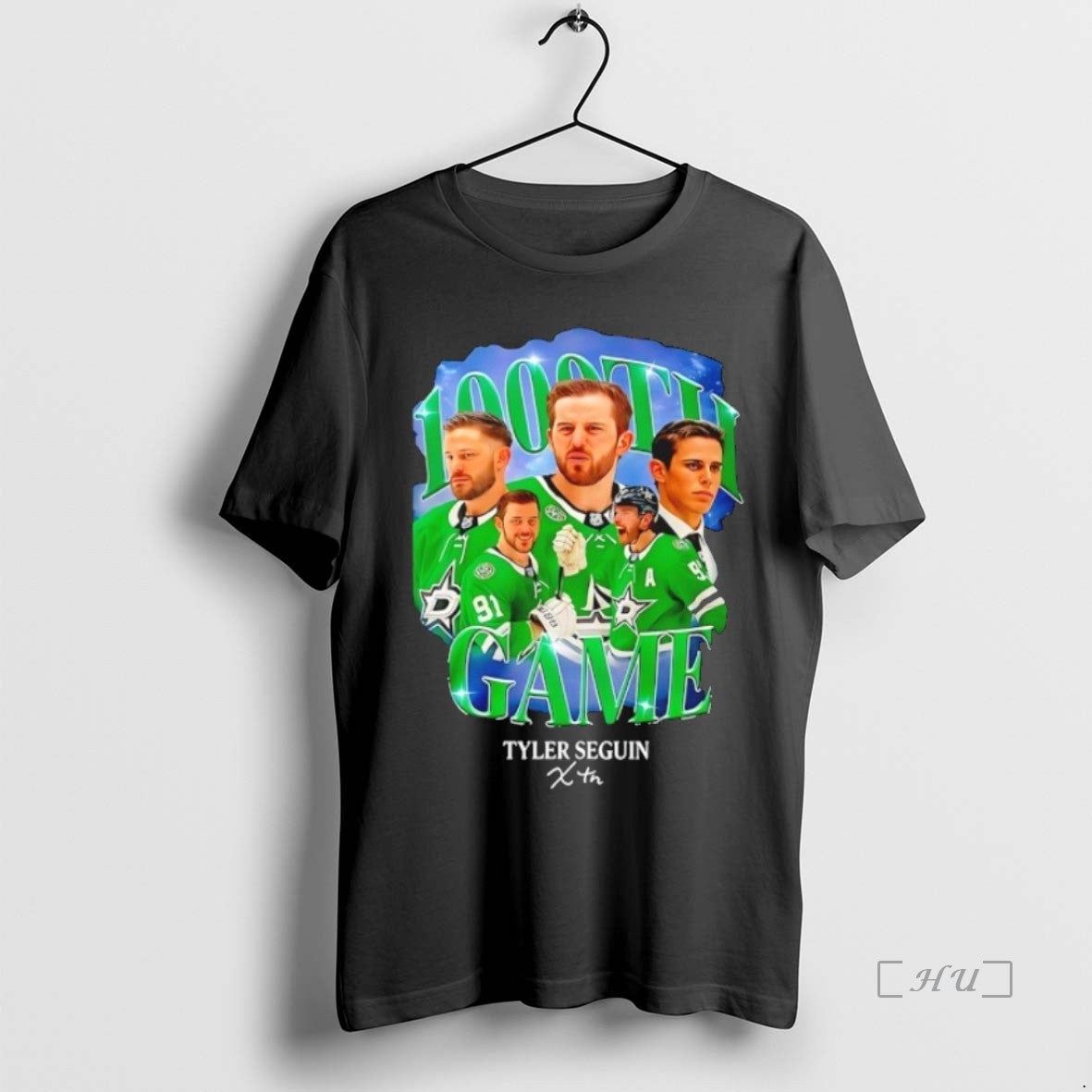 Officials Tyler Seguin Dallas Stars 1000th Game Graphic Premium T Shirt Sweater
