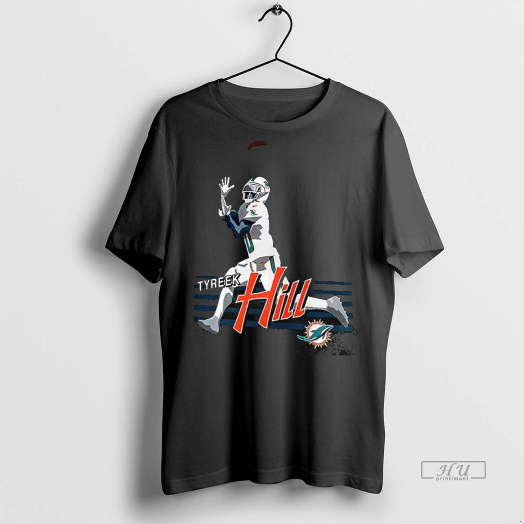 Officials Tyreek Hill Miami Dolphins Football Receiving The Ball Premium Tee Shirt Sweater
