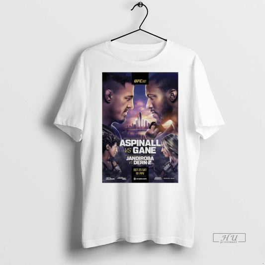 Officials Ufc 321 Aspinall Vs Gane Autographed Event Graphic Tee Shirt Sweater