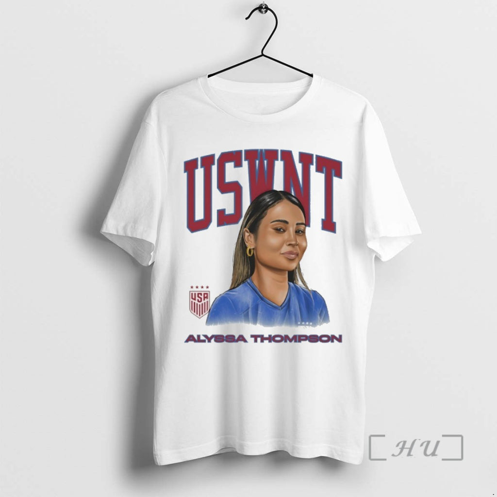 Officials Uswnt Alyssa Thompson Player Portrait Art T Shirt Sweater
