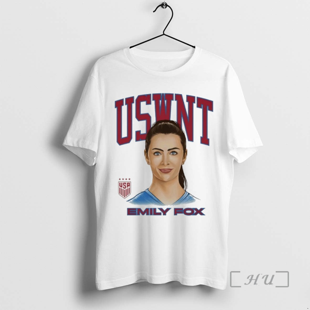 Officials Uswnt Emily Fox Player Portrait Art T Shirt Sweater