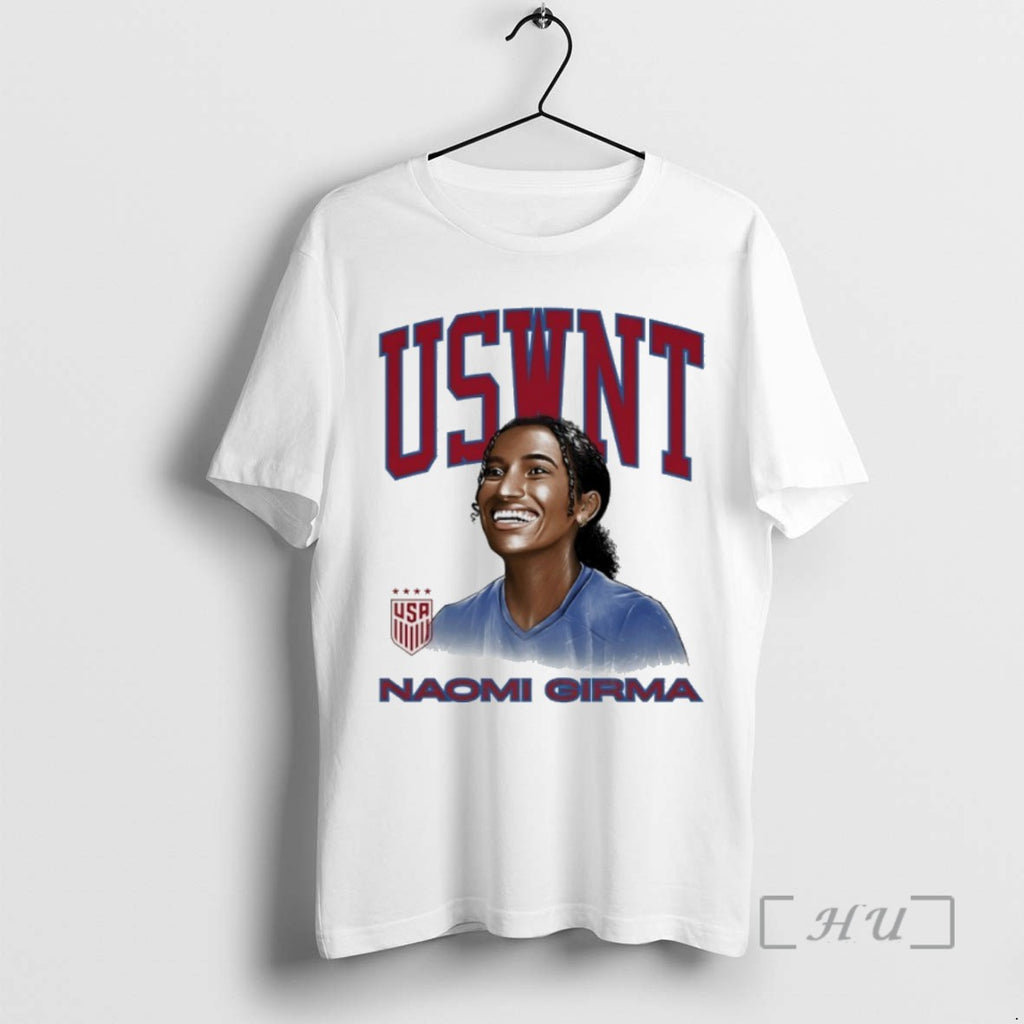 Officials Uswnt Naomi Girma Player Portrait Art T Shirt Sweater