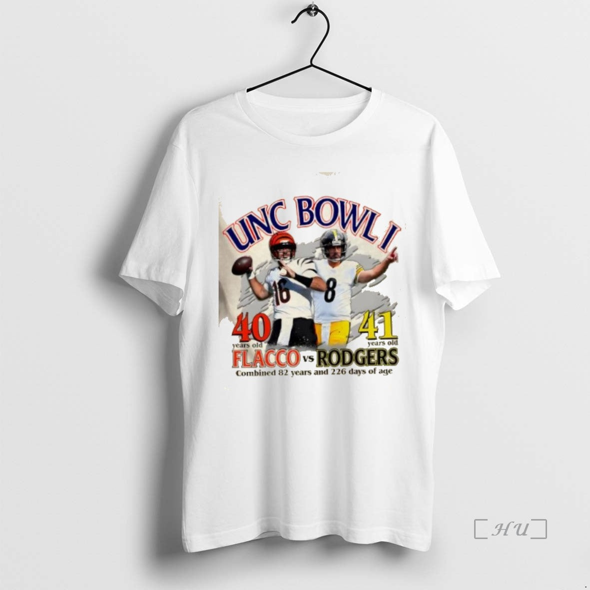 Officials Unc Bowl I 40 Years Old Flacco Vs 41 Years Old Rodgers Combined 82