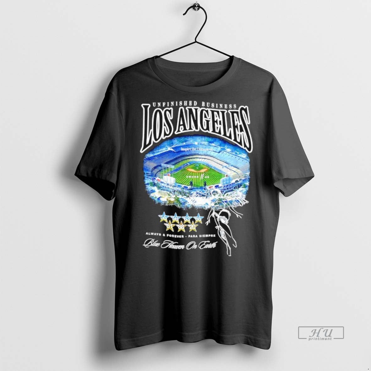 Officials Unfinished Business Los Angeles Dodgers 2025 World Series Champions Blue Heaven On Earth Premium