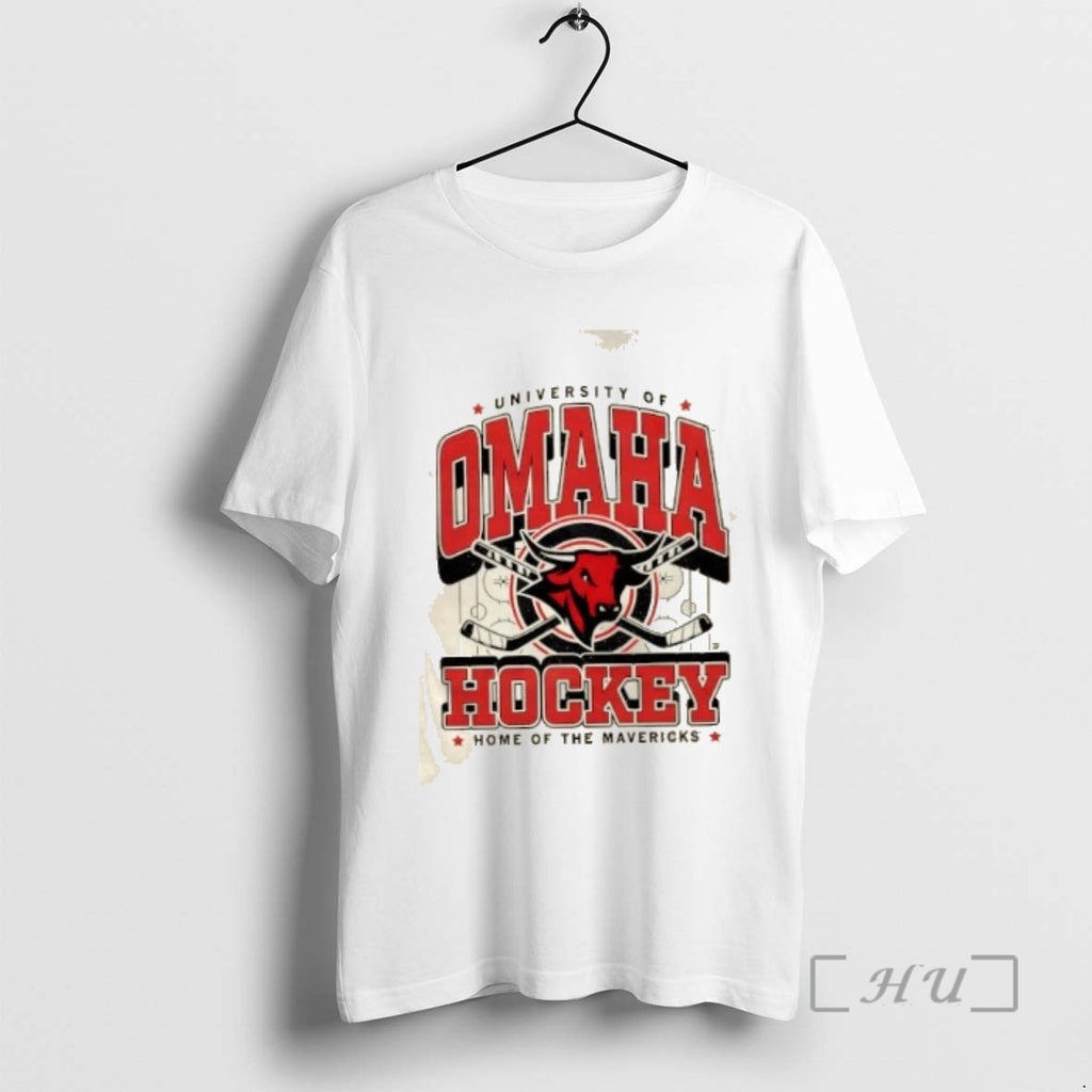 Officials University Of Omaha Hockey Home Of The Mavericks Tee Shirt Sweater
