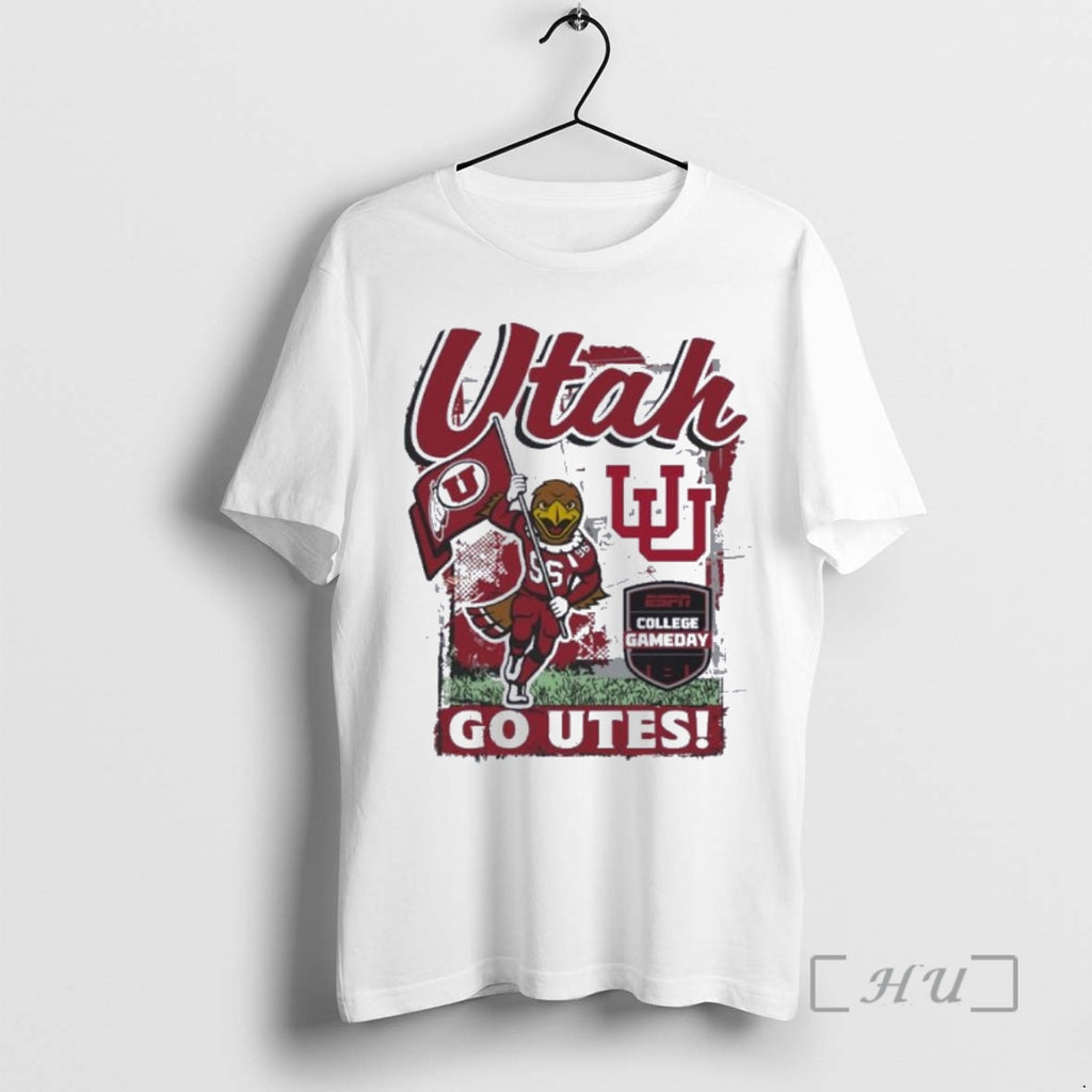 Officials Utah Utes 2025 College Gameday Go Utes Mascot T Shirt Sweater