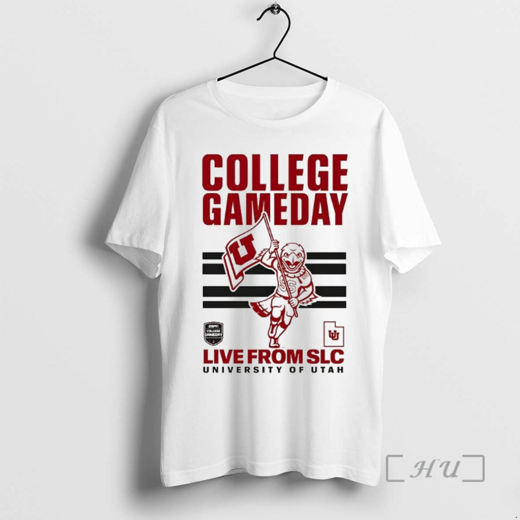 Officials Utah Utes Football College Gameday Utah Flag Mascot T Shirt Sweater