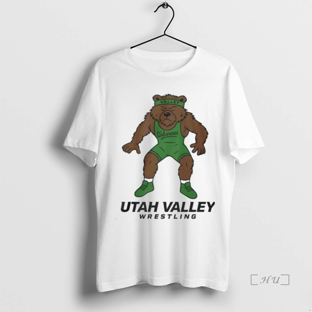 Officials Utah Valley Wolverines Wrestling Willy Mascot Premium T Shirt Sweater