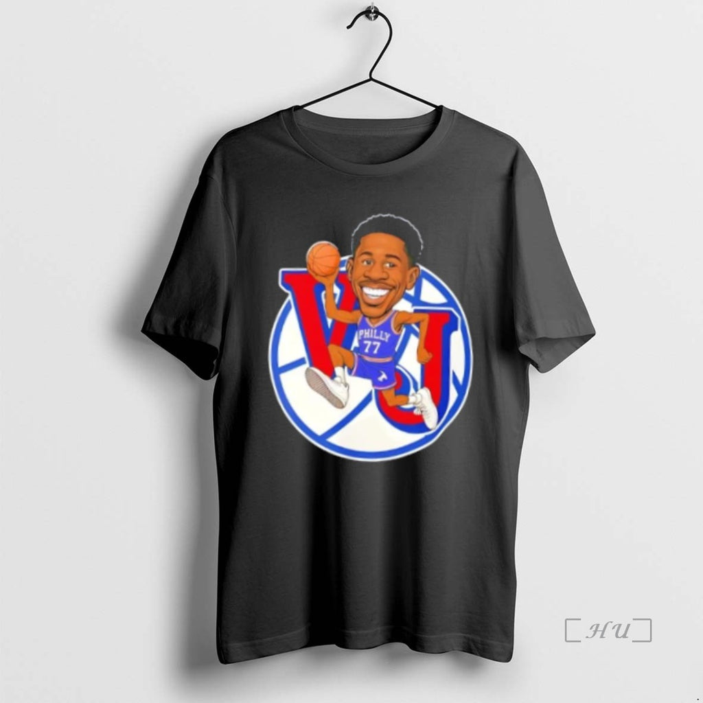 Officials Vj Edgecombe 77 Philadelphia 76ers Basketball Caricature T Shirt Sweater