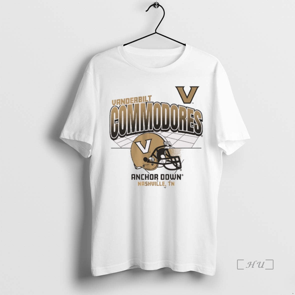 Officials Vanderbilt Commodores Anchor Down Nashville Tn Helmet Grid Ncaa 2025 T Shirt Sweater