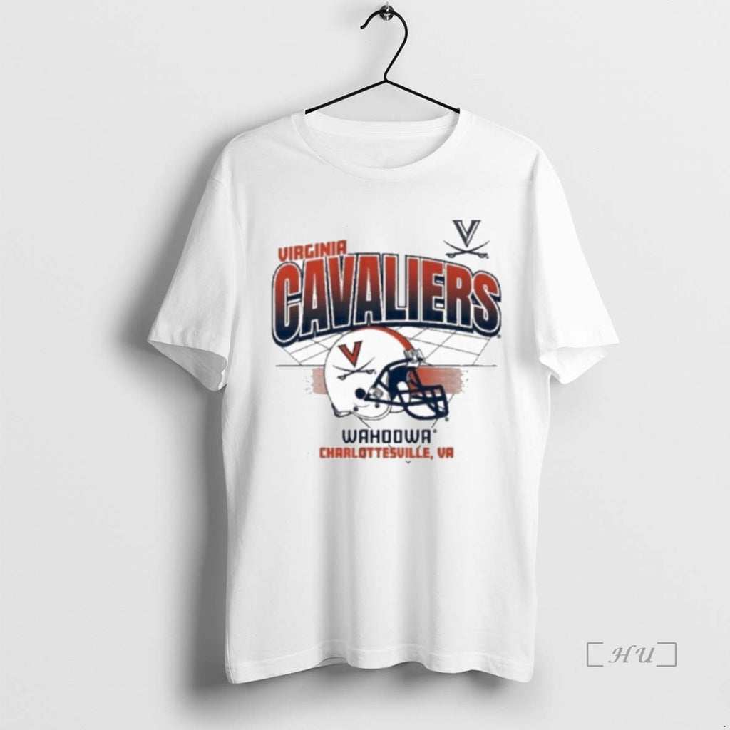 Officials Virginia Cavaliers Football Wahoowa Charlottesville Va Helmet Grid Premium T Shirt Sweater