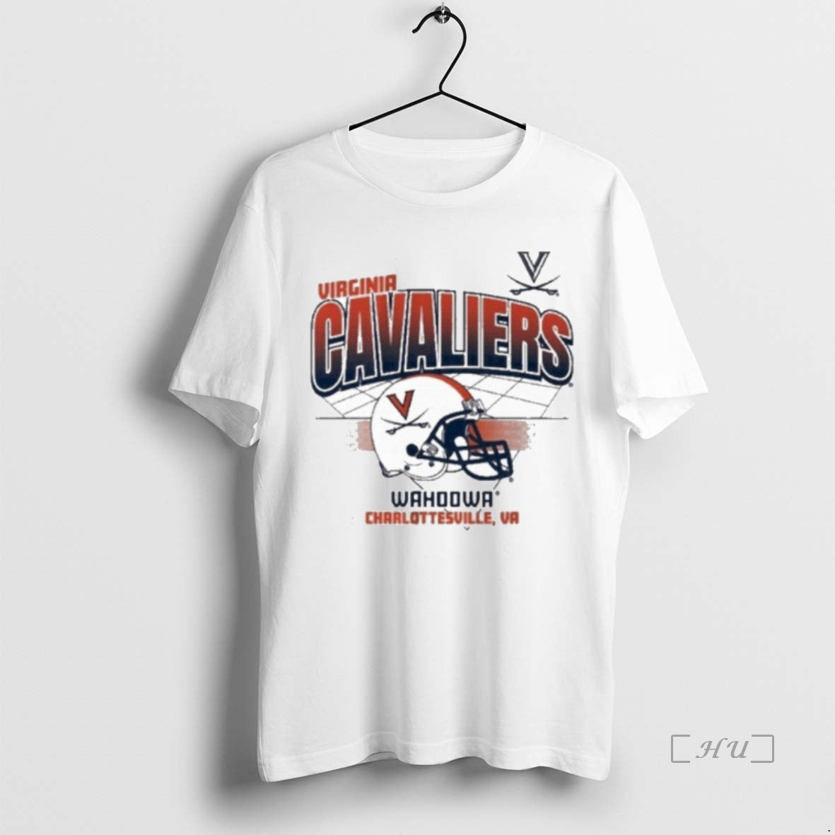 Officials Virginia Cavaliers Football Wahoowa Charlottesville Va Helmet Grid Premium T Shirt Sweater