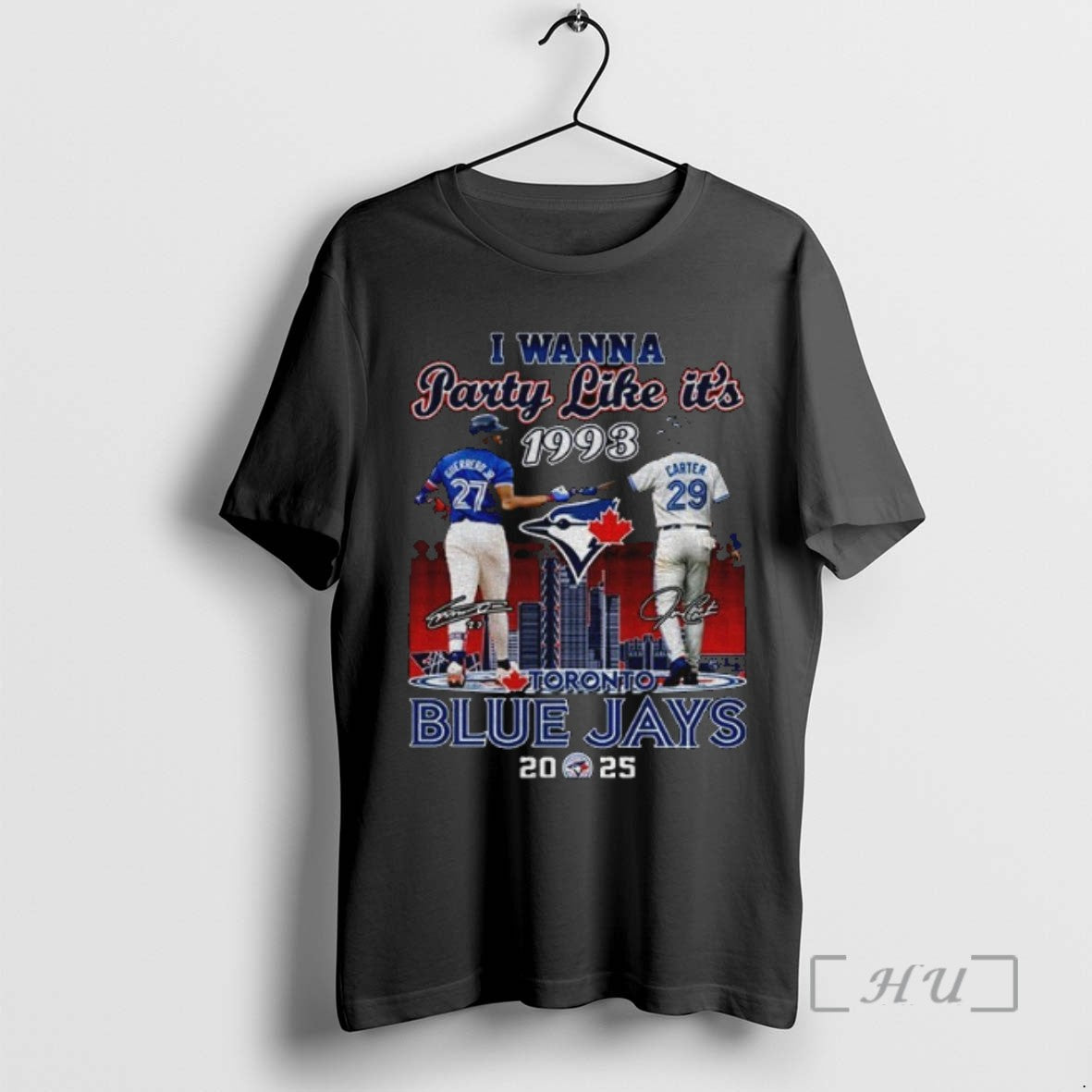 Officials Vladdy Vs Carter I Wanna Party Like Its 1993 Toronto Blue Jays 2025 Tee
