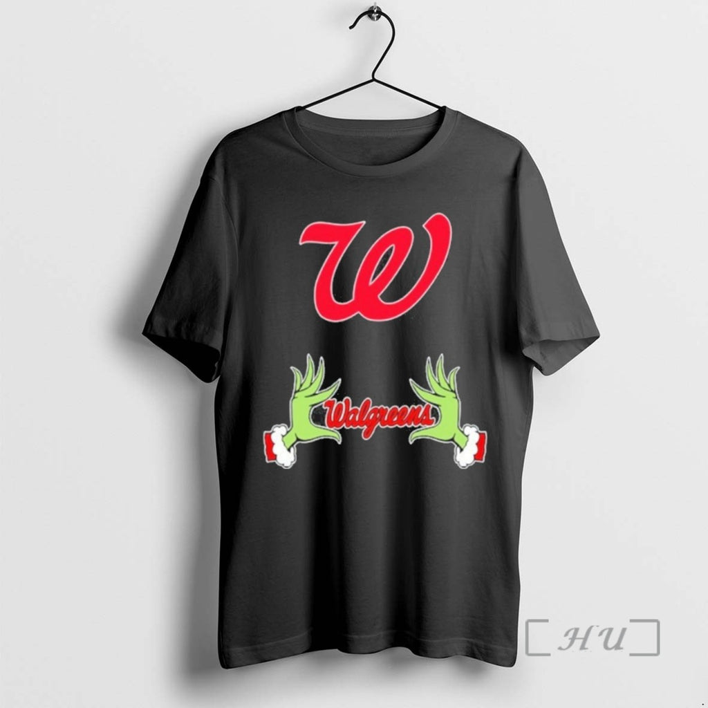 Officials Walgreens Logo Grinch Hand Tee Shirt Sweater
