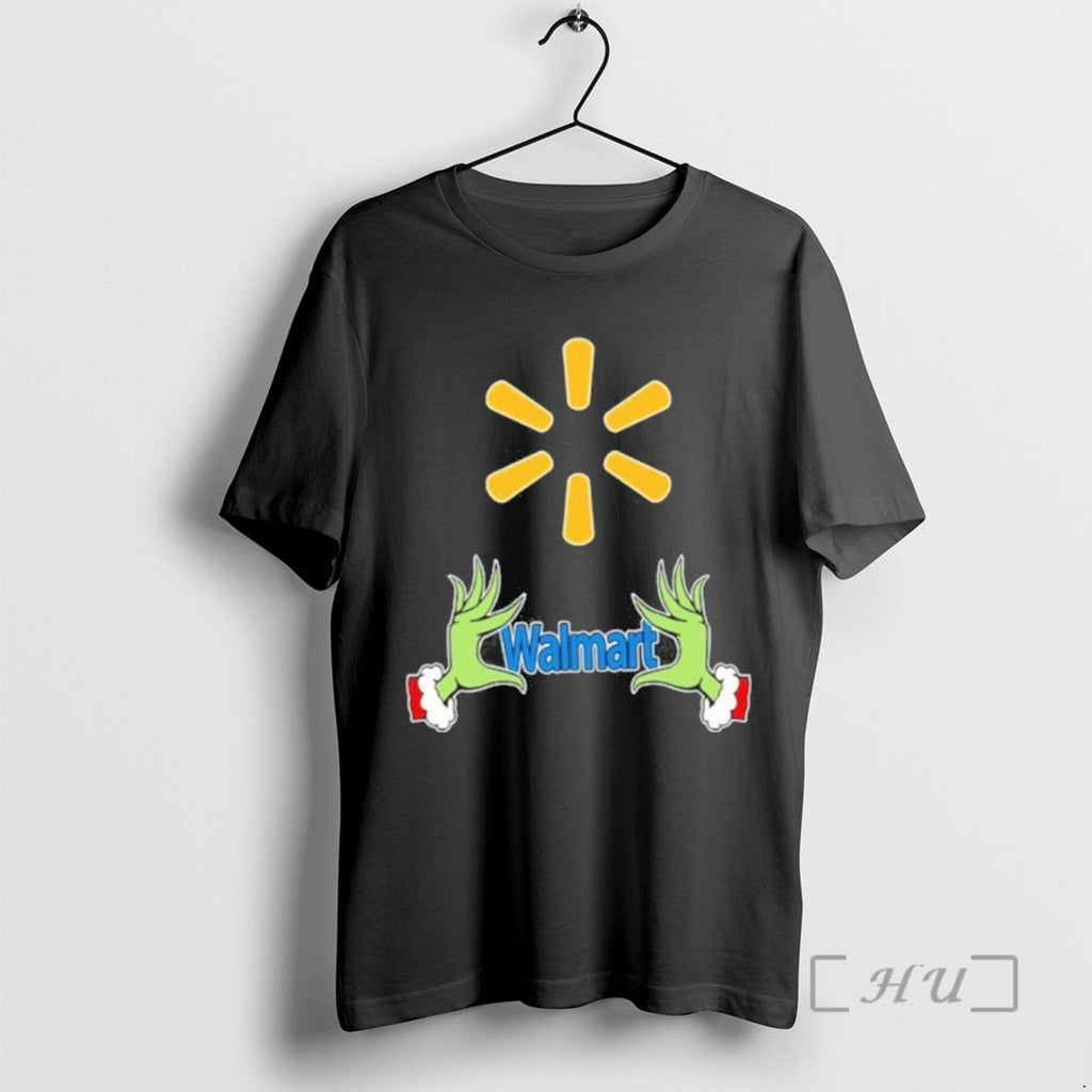Officials Walmart Logo Grinch Hand Tee Shirt Sweater