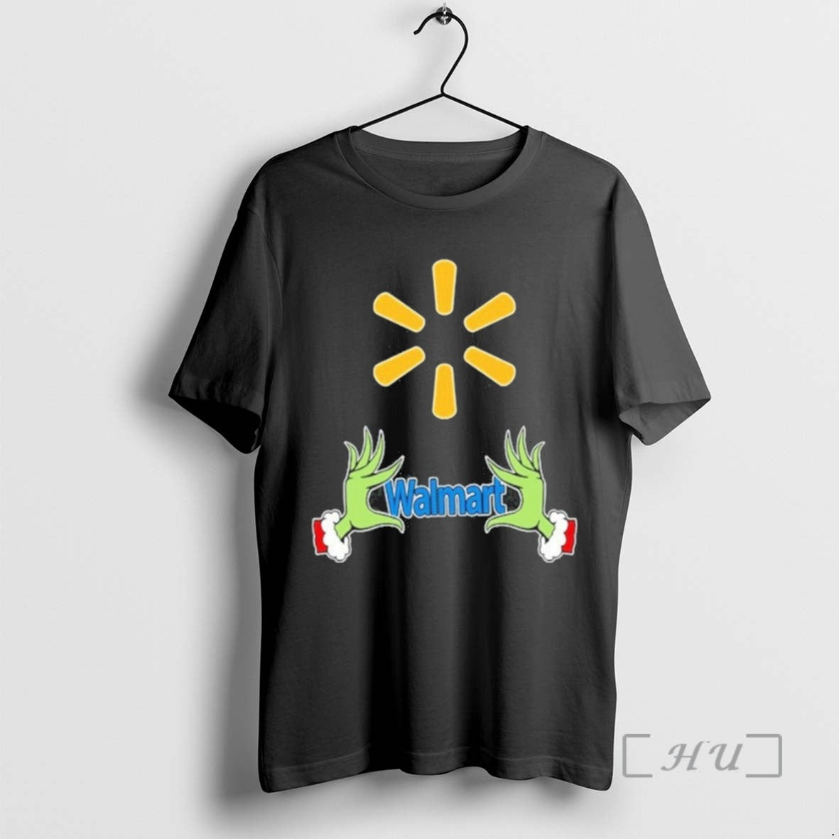 Officials Walmart Logo Grinch Hand Tee Shirt Sweater