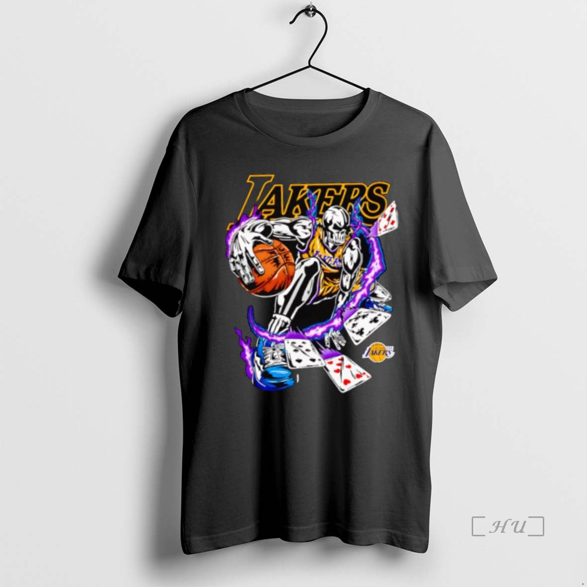 Officials Warren Lotas X Los Angeles Lakers Collab Skeleton Logo T Shirt Sweater