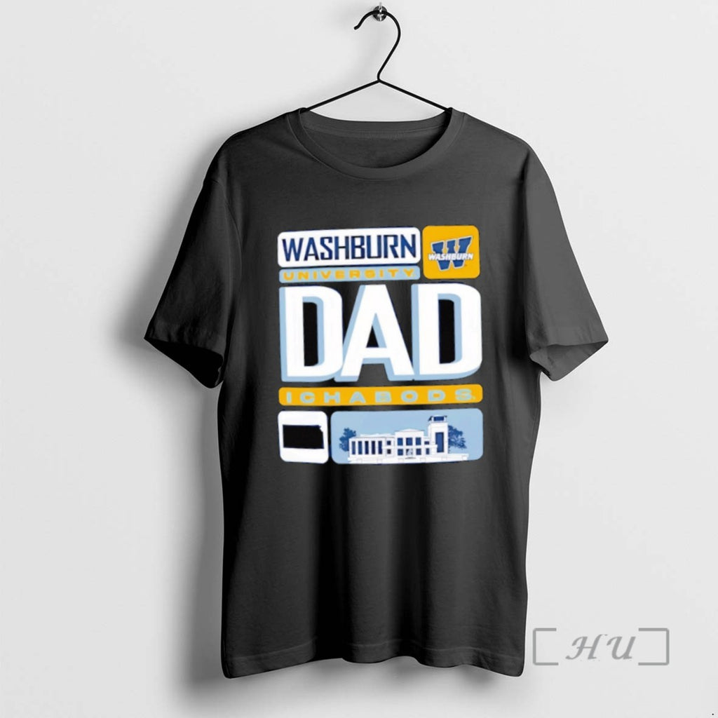 Officials Washburn University Dad Ichabods Logo Tee Shirt Sweater