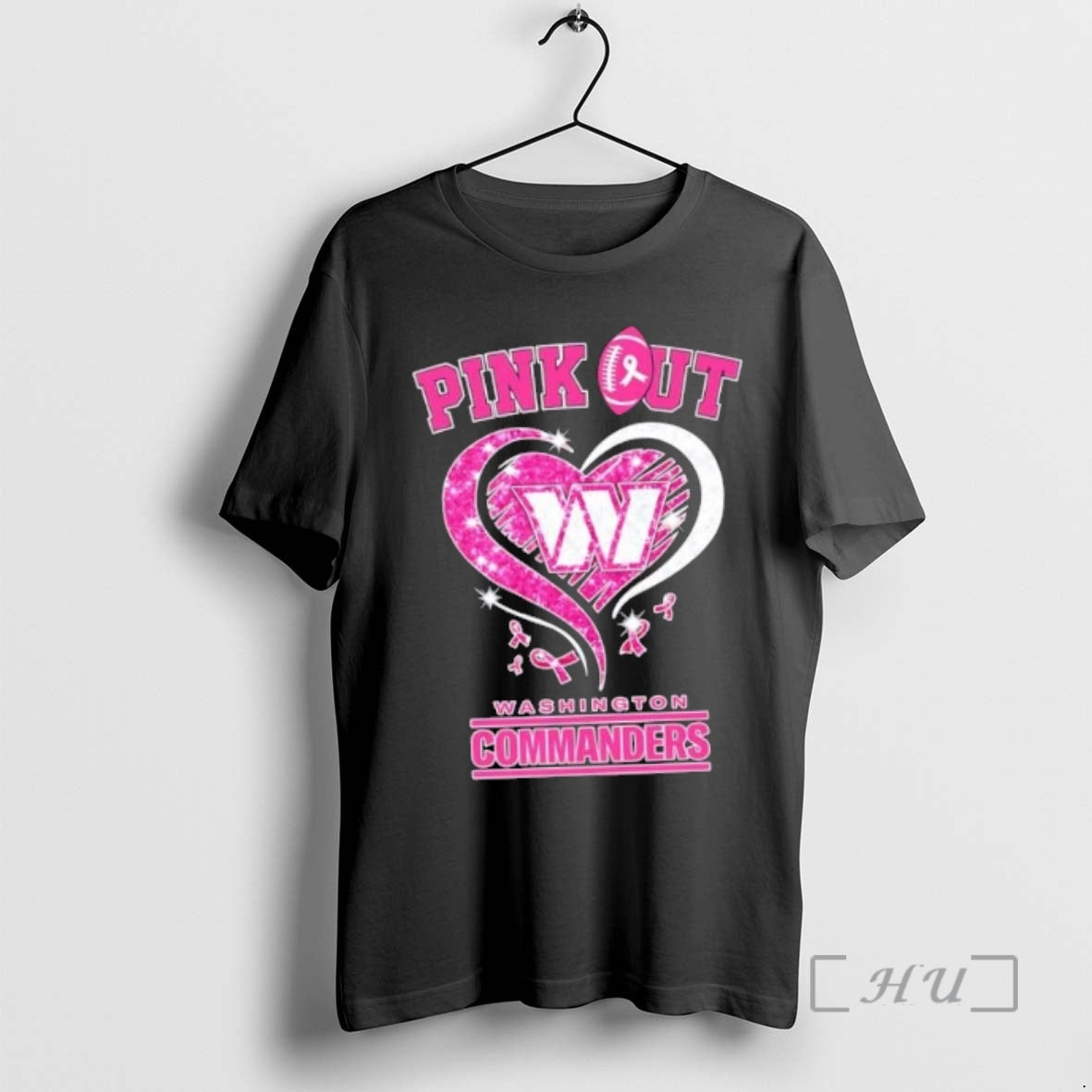 Officials Washington Commanders Football X Pink Out Hearts