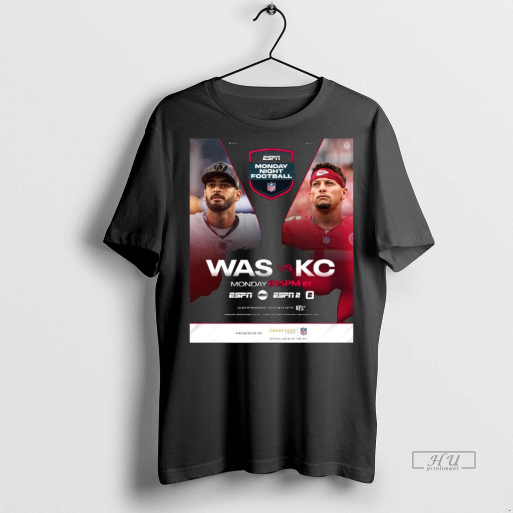 Officials Washington Commanders Vs Kansas City Chiefs Espn Monday Night Football Week 8 2025 Tee