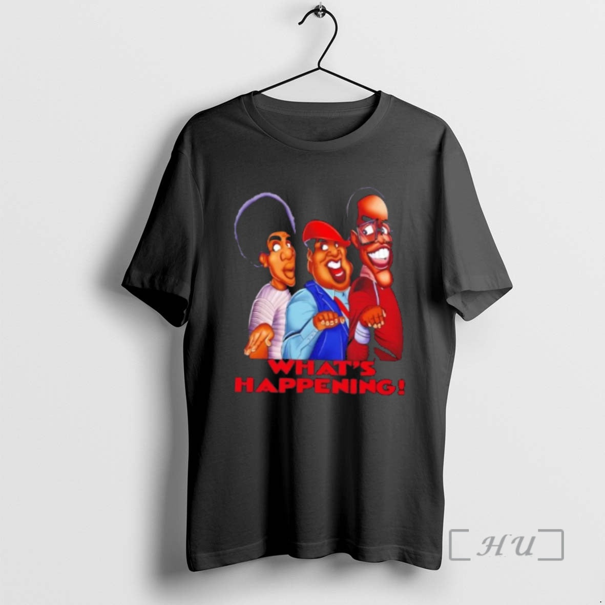 Officials Whats Happening 1976 Caricature Vintage Premium T Shirt Sweater