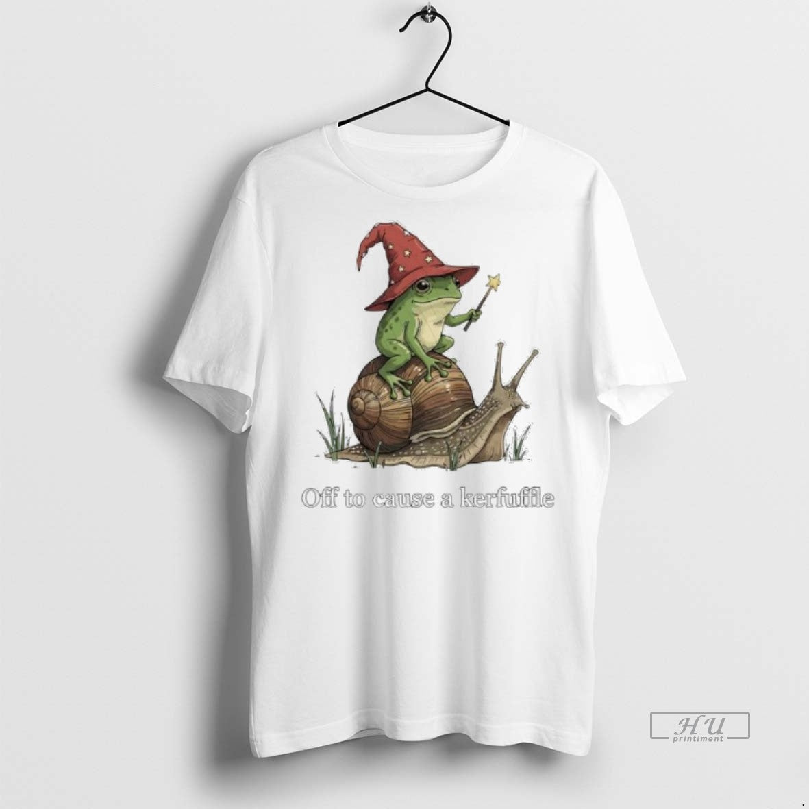 Officials Whimsical Wizard Frog Off To Cause A Kerfuffle Premium Tee Shirt Sweater