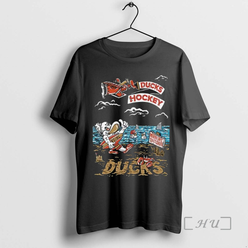Officials Wild Wing Safe Waters Ducks Hockey Tee Shirt Sweater