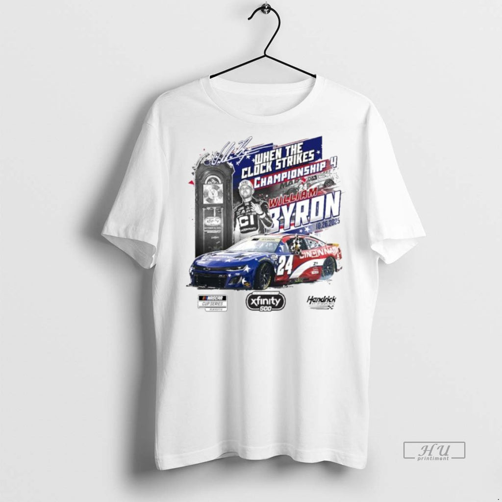 Officials William Byron Checkered Flag Sports 2025 Xfinity 500 Race Winner Ornaments Premium
