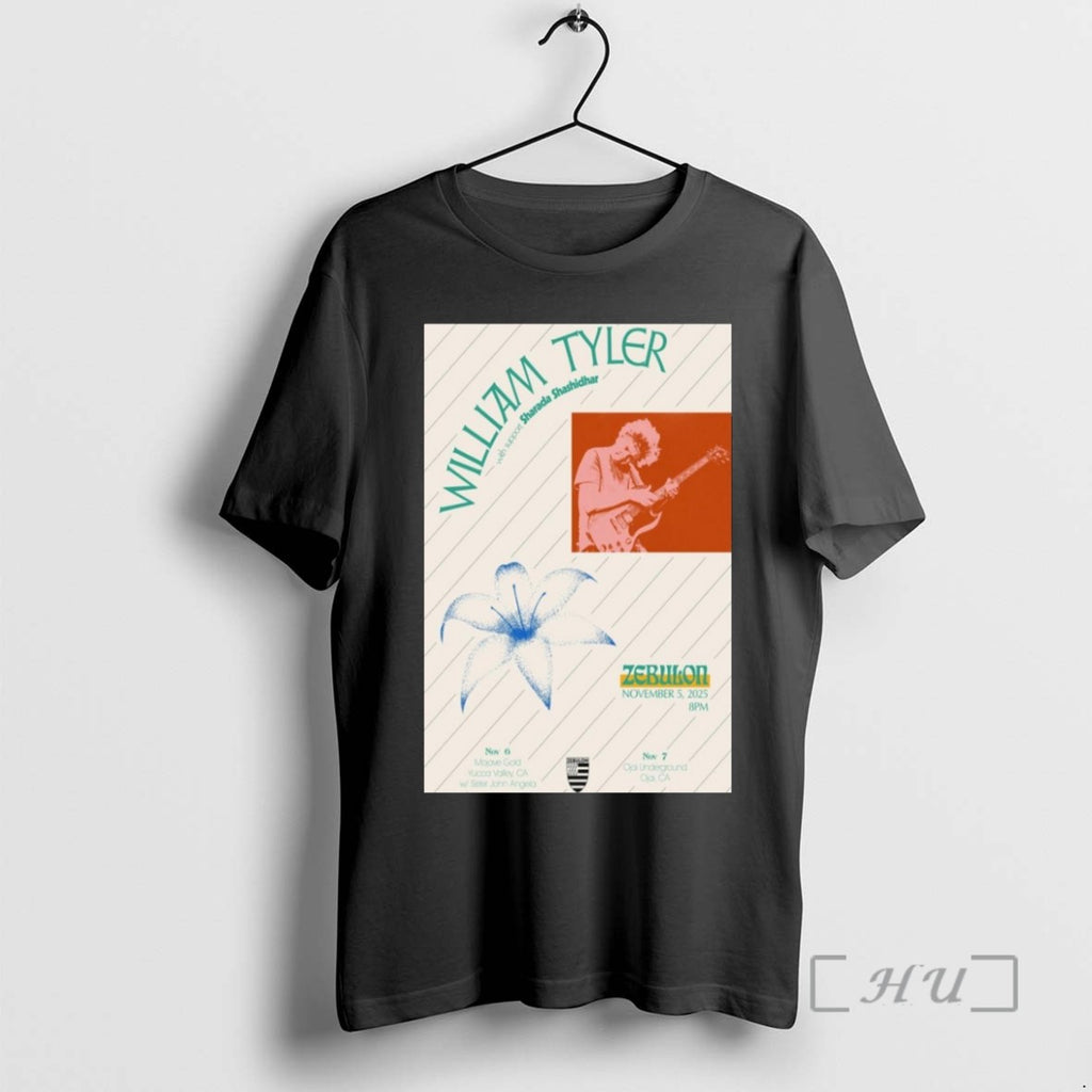 Officials William Tyler November 5 6 7 2025 California Concert T Shirt Sweater