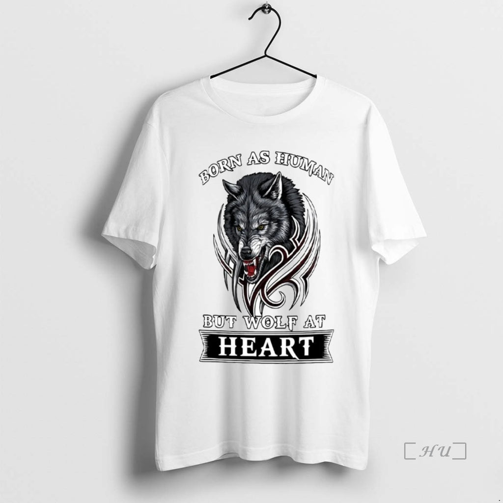 Officials Wolf Born As Human But Wolf At Heart Premium T Shirt Sweater