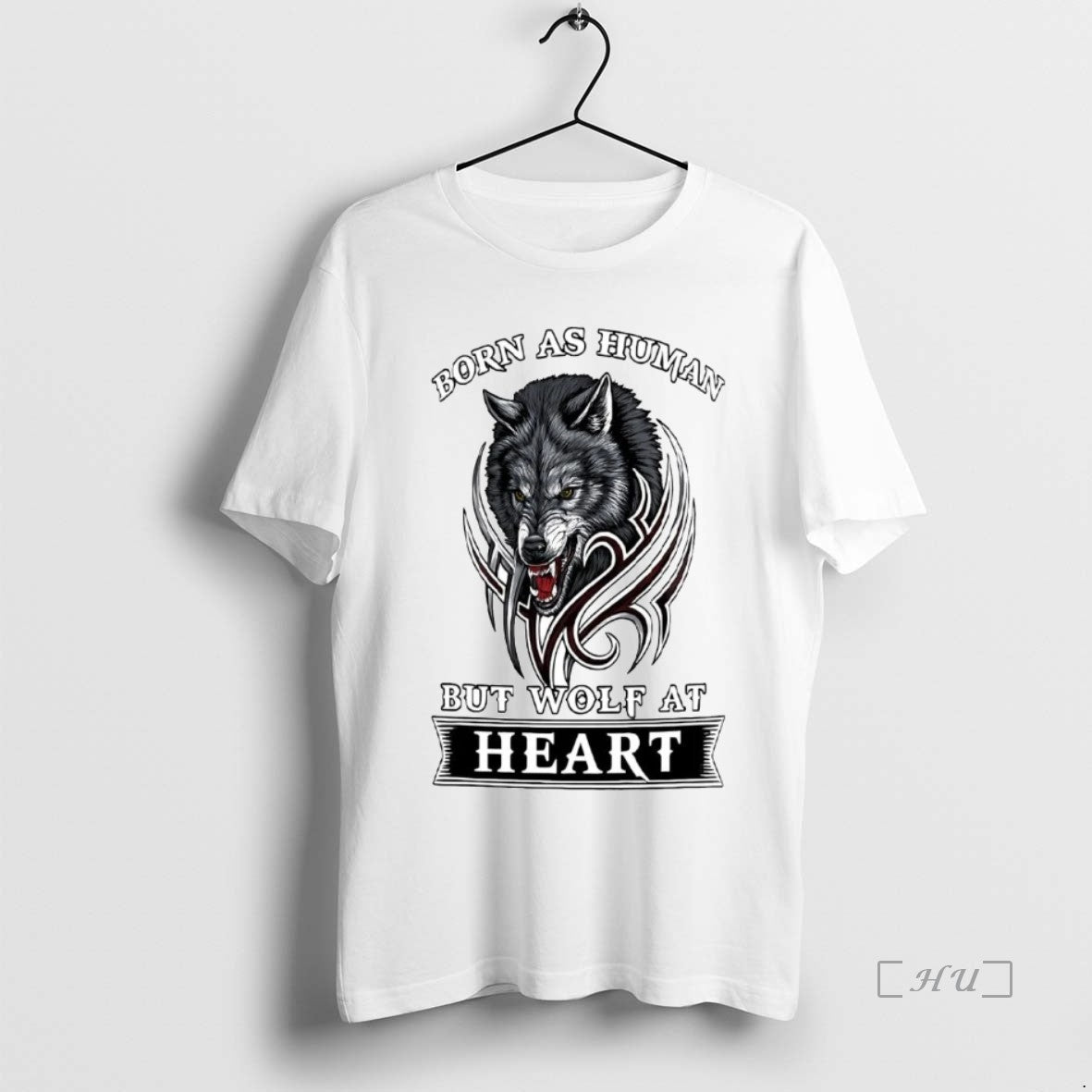 Officials Wolf Born As Human But Wolf At Heart Premium T Shirt Sweater
